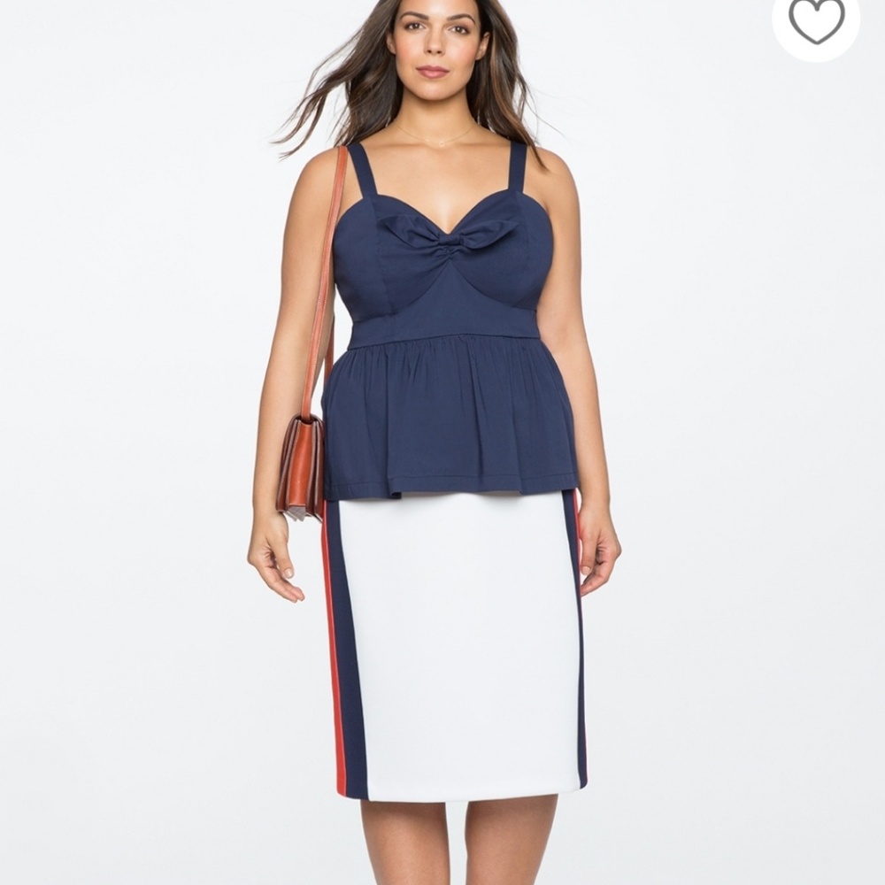 eloquii bow shirt